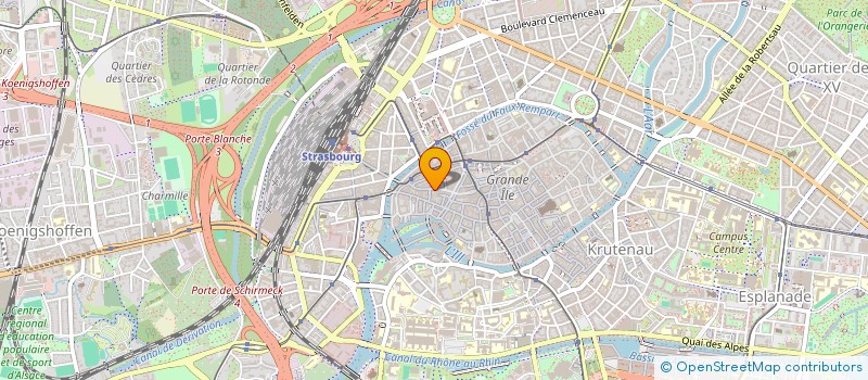 localisation de l'entreprise SOCIETE NOUVELLE CINE VOX à STRASBOURG