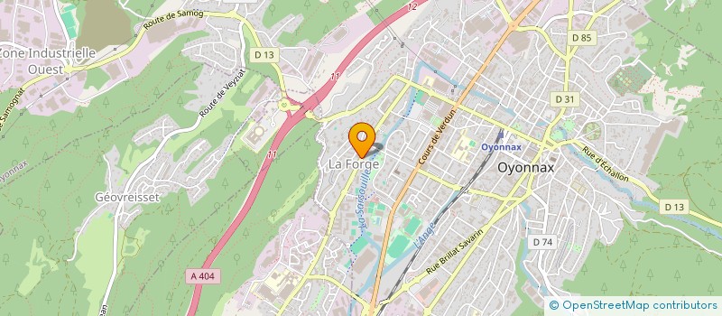 localisation de l'entreprise SOCIETE NOUVELLE CODECOR EN ABREGER SNCO à OYONNAX