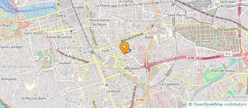localisation de l'entreprise SOCIETE NOUVELLE COMINEX à MARSEILLE