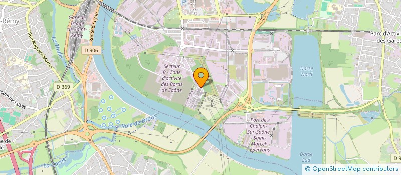 localisation de l'entreprise SOCIETE NOUVELLE CREATEC à CHALON-SUR-SAONE