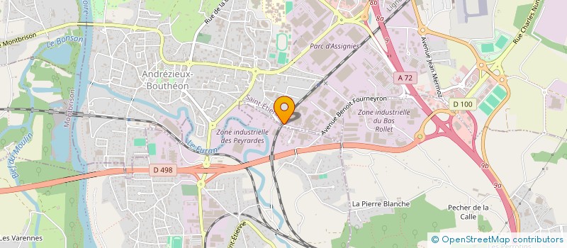 localisation de l'entreprise SOCIETE NOUVELLE D'ELECTRICITE MOUNARD à ANDREZIEUX-BOUTHEON