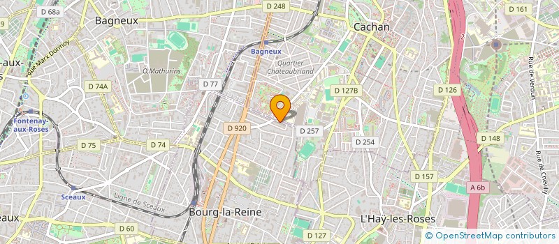 localisation de l'entreprise SOCIETE NOUVELLE D'EXPLOITATION DE LA CLINIQUE AMBROISE PARE à BOURG-LA-REINE