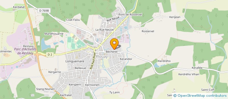 localisation de l'entreprise SOCIETE NOUVELLE D'EXPLOITATION DE LA LAITERIE DE KERGUILLET à PLOUAY
