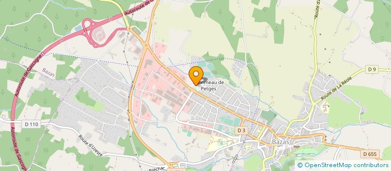 localisation de l'entreprise SOCIETE NOUVELLE D'EXPLOITATION DES ETS DUPIOL B & FILS  BAZAS