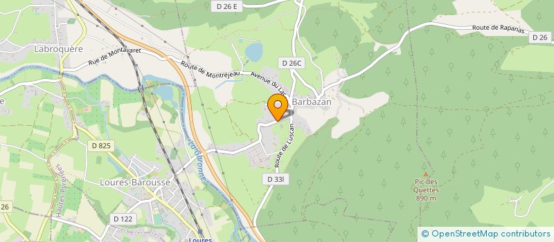 localisation de l'entreprise SOCIETE NOUVELLE D'EXPLOITATION DU CASINO DE BARBAZAN  BARBAZAN