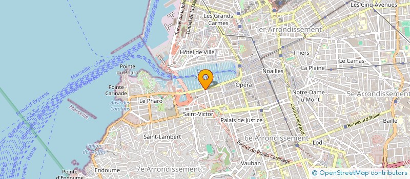 localisation de l'entreprise SOCIETE NOUVELLE D'HYDROPOMPAGE  MARSEILLE
