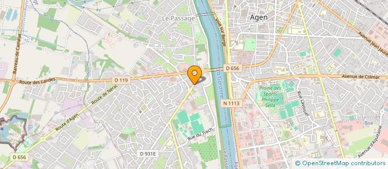 localisation de l'entreprise SOCIETE NOUVELLE D'IMPRIMERIE  LE PASSAGE