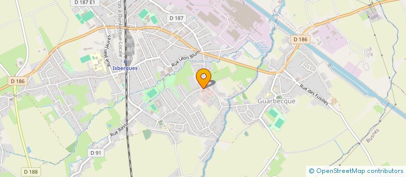 localisation de l'entreprise SOCIETE NOUVELLE D'INSTALLATION ELECTRIQUE  ISBERGUES