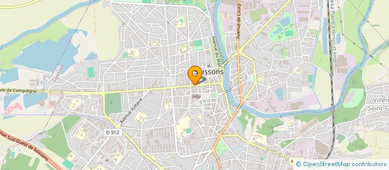 localisation de l'entreprise SOCIETE NOUVELLE D OPTIQUE à SOISSONS