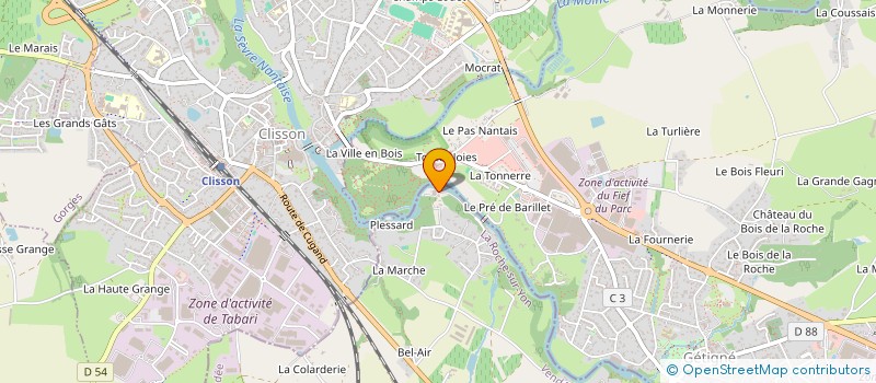 localisation de l'entreprise SOCIETE NOUVELLE DANOT  CUGAND