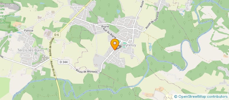 localisation de l'entreprise SOCIETE NOUVELLE DE FINITION  OEYRELUY