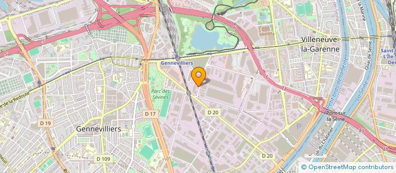 localisation de l'entreprise SOCIETE NOUVELLE DE GESTION ET DE CONSERVATION D'ARCHIVES à GENNEVILLIERS