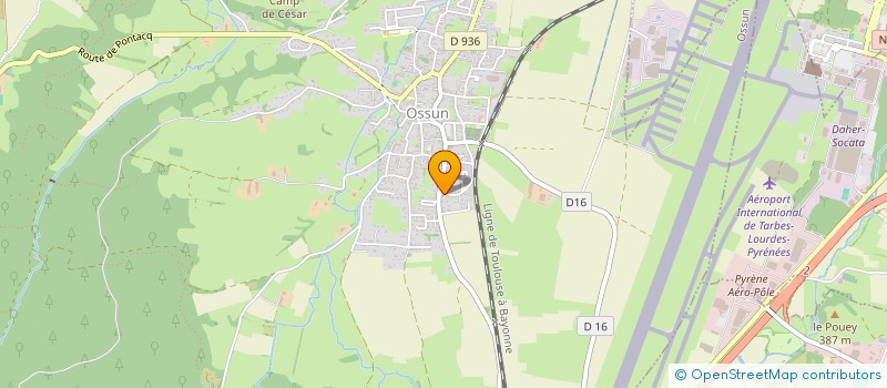 localisation de l'entreprise SOCIETE NOUVELLE DE L AVIATION  OSSUN