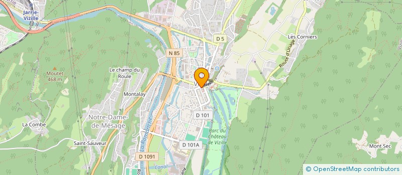 localisation de l'entreprise SOCIETE NOUVELLE DE L'HOTEL DU PARC à VIZILLE