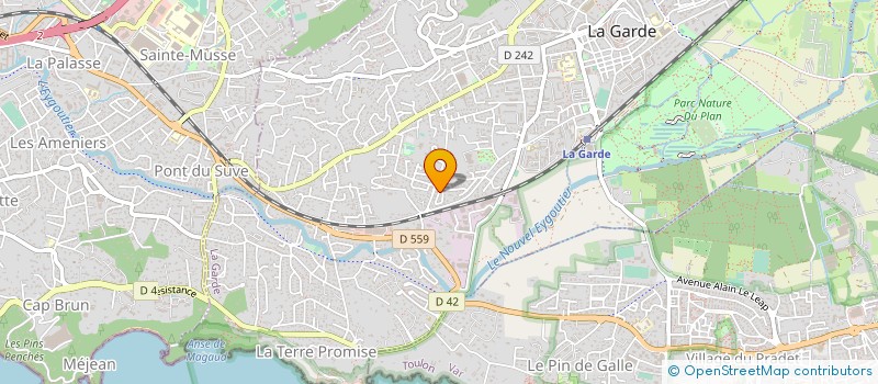 localisation de l'entreprise SOCIETE NOUVELLE DE L'IMPRIMERIE PELABON  LA GARDE