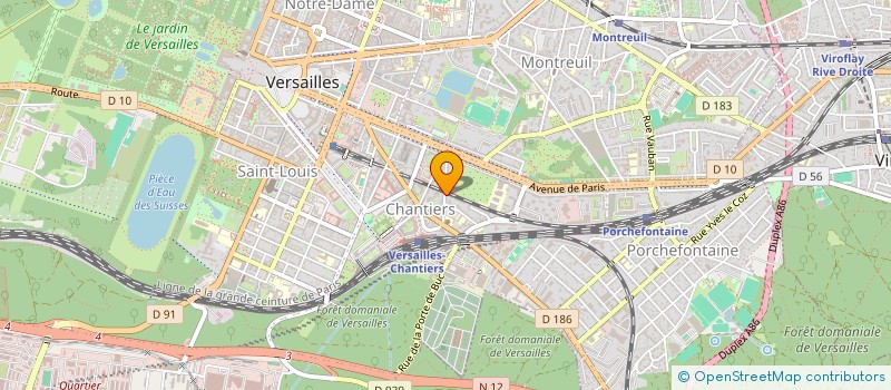 localisation de l'entreprise SOCIETE NOUVELLE DE PEINTURE à VERSAILLES