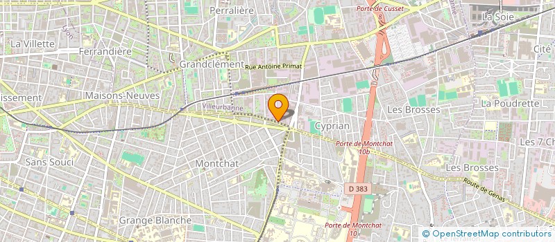 localisation de l'entreprise SOCIETE NOUVELLE DE PEINTURE à VILLEURBANNE