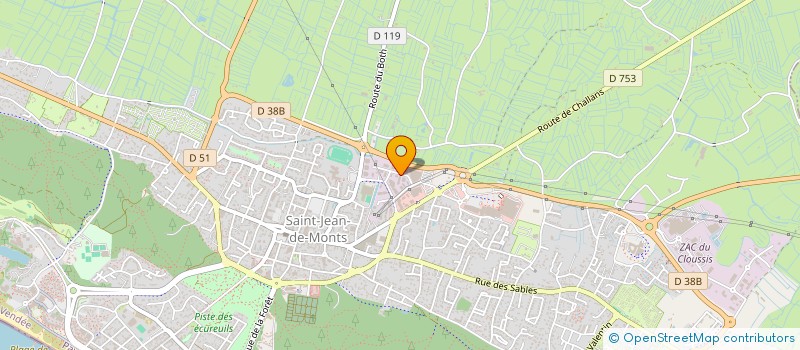 localisation de l'entreprise SOCIETE NOUVELLE DE PROJETS ET D'INVESTISSEMENTS  SAINT-JEAN-DE-MONTS