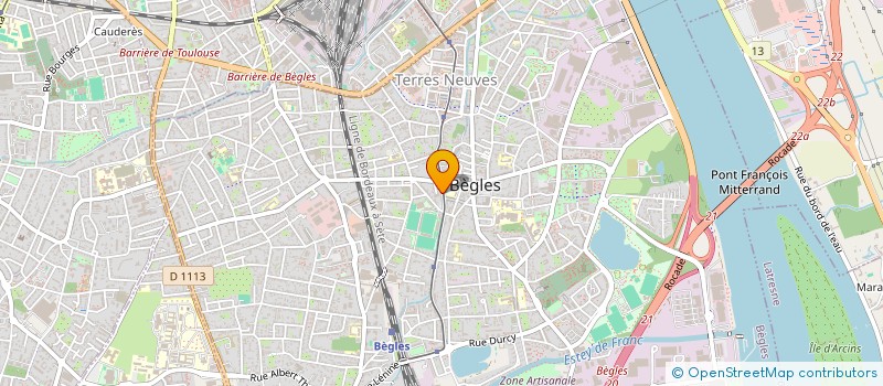 localisation de l'entreprise SOCIETE NOUVELLE DE QUINCAILLERIE à BEGLES