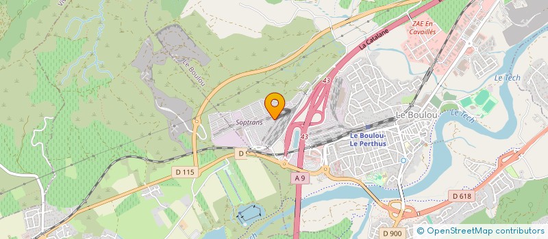 localisation de l'entreprise SOCIETE NOUVELLE DE TRANSPORTS TERRESTRES à LE BOULOU