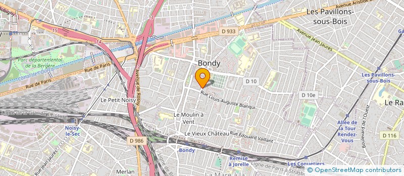 localisation de l'entreprise SOCIETE NOUVELLE DE TRAVAUX DE BATIMENTS à BONDY