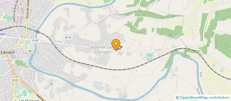 localisation de l'entreprise SOCIETE NOUVELLE DE TRAVAUX PUBLICS RIGAL à LABASTIDE-SAINT-GEORGES