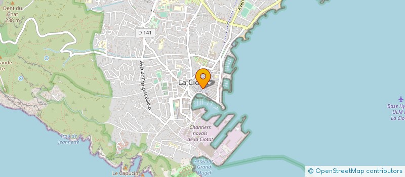 localisation de l'entreprise SOCIETE NOUVELLE DE VENTE D'ARTICLES CHAUSSANTS à LA CIOTAT