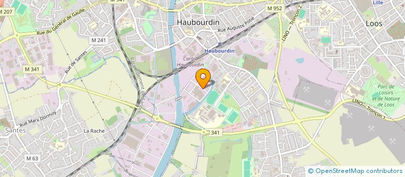 localisation de l'entreprise SOCIETE NOUVELLE DELESTRE à HAUBOURDIN