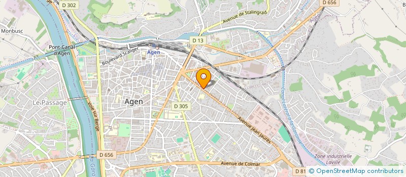 localisation de l'entreprise SOCIETE NOUVELLE DEMENAGEMENTS CAYROU  AGEN