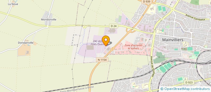 localisation de l'entreprise SOCIETE NOUVELLE DERENNE à MAINVILLIERS