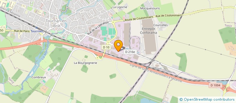 localisation de l'entreprise SOCIETE NOUVELLE DES ATELIERS COURADE à TOURNAN-EN-BRIE