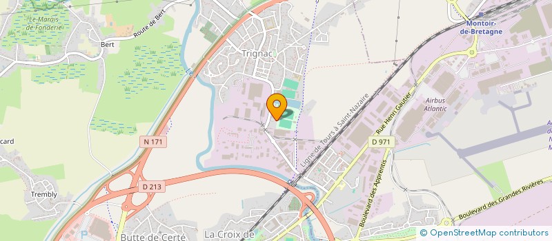 localisation de l'entreprise SOCIETE NOUVELLE DES ATELIERS DU BRIVET à TRIGNAC