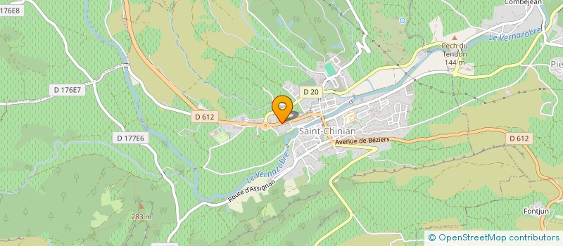 localisation de l'entreprise SOCIETE NOUVELLE DES BASALTES DU GEVAUDAN à SAINT-CHINIAN