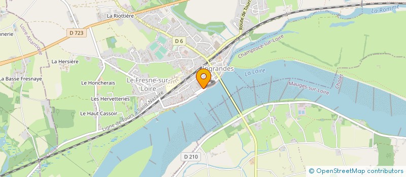 localisation de l'entreprise SOCIETE NOUVELLE DES CAVES DE LA BOUVRAIE à INGRANDES-LE-FRESNE-SUR-LOIRE