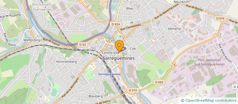 localisation de l'entreprise SOCIETE NOUVELLE DES CINEMAS MELIES à SARREGUEMINES