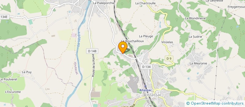 localisation de l'entreprise SOCIETE NOUVELLE DES ETABLISSEMENTS JEAN MAZIERE à ALLASSAC