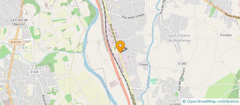 localisation de l'entreprise SOCIETE NOUVELLE DES ETS BARRES  SAINT-HILAIRE-DE-BRETHMAS