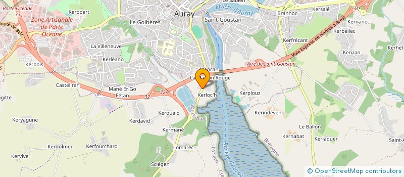 localisation de l'entreprise SOCIETE NOUVELLE DES ETS HEAS à AURAY