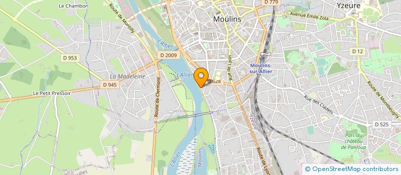 localisation de l'entreprise SOCIETE NOUVELLE DES ETS MAMELET-COGNET à MOULINS