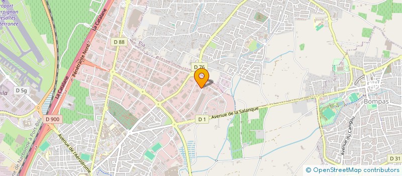 localisation de l'entreprise SOCIETE NOUVELLE DES LABORATOIRES E.V. ROIG  PERPIGNAN