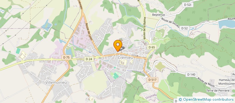 localisation de l'entreprise SOCIETE NOUVELLE DES MEULES CURT  CREMIEU