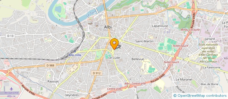 localisation de l'entreprise SOCIETE NOUVELLE DES NOUVELLES DU TARN  ALBI