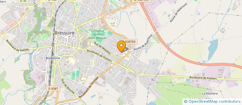 localisation de l'entreprise SOCIETE NOUVELLE DES TRANSPORTS BROSSARD  BRESSUIRE