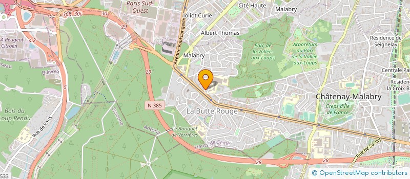 localisation de l'entreprise SOCIETE NOUVELLE DES TRANSPORTS GUILLAUME à CHATENAY-MALABRY