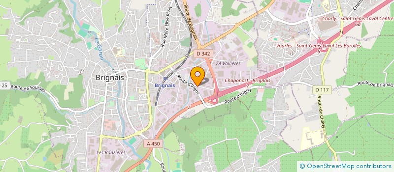 localisation de l'entreprise SOCIETE NOUVELLE DIAZ à BRIGNAIS