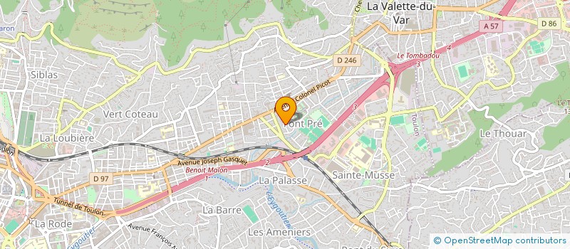 localisation de l'entreprise SOCIETE NOUVELLE DISTRIPAIN SND à TOULON