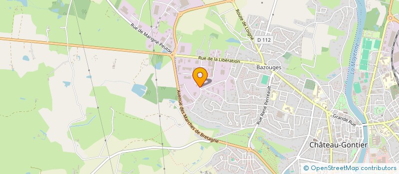 localisation de l'entreprise SOCIETE NOUVELLE DORMET SND  CHATEAU-GONTIER-SUR-MAYENNE