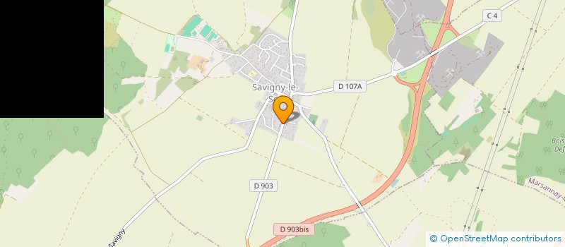 localisation de l'entreprise SOCIETE NOUVELLE DU BATIMENT  SAVIGNY-LE-SEC