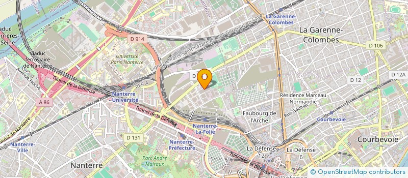 localisation de l'entreprise SOCIETE NOUVELLE DU BATIMENT à NANTERRE