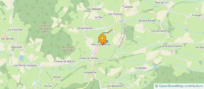 localisation de l'entreprise SOCIETE NOUVELLE DU BOIS à MONTMELARD